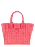 Pink Love Birds Top Zip Small Tote 1
