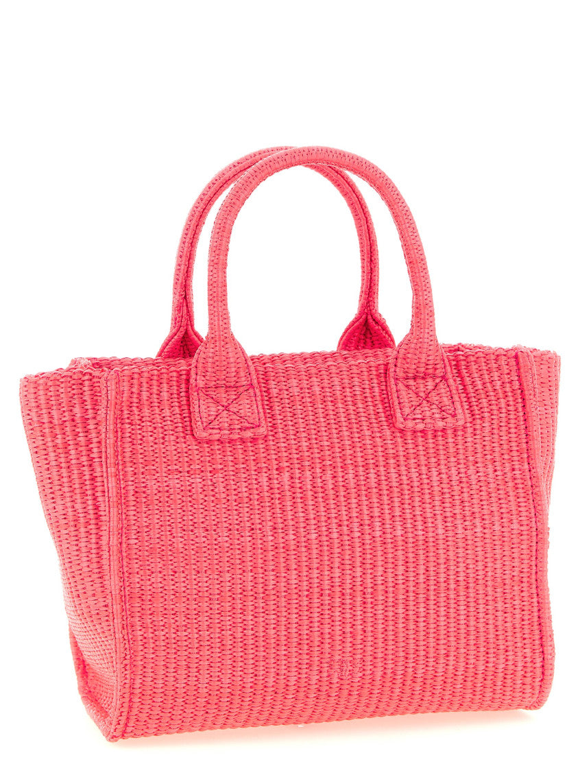 Pink Love Birds Top Zip Small Tote 2