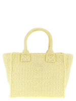 Yellow Love Birds Top Zip Small Tote 1