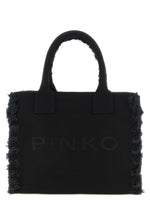 Black Logo Top Zip Medium Tote 1