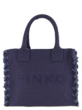 Purple Logo Top Zip Medium Tote 1
