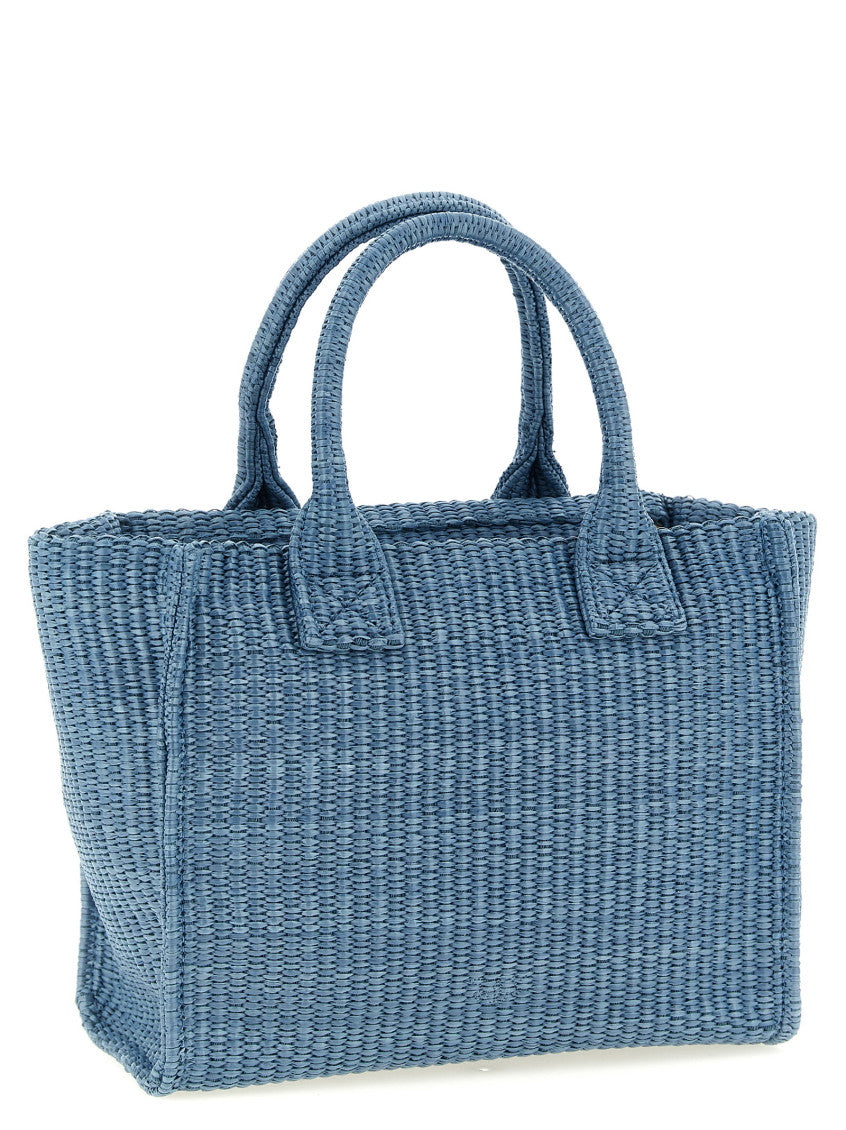 Blue Love Birds Top Zip Small Tote 2