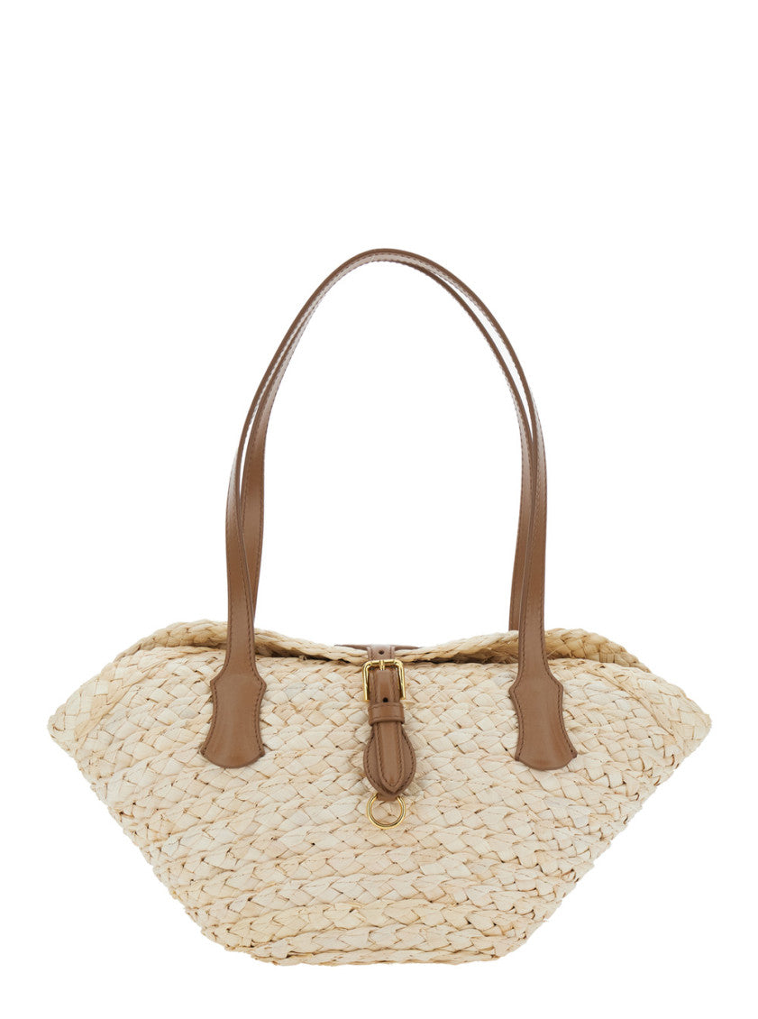 Natural Capri Coffa Top Zip Tote 1