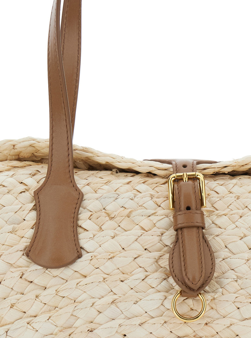 Natural Capri Coffa Top Zip Tote 3