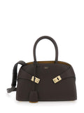 Brown Hug bicolor handbag 1