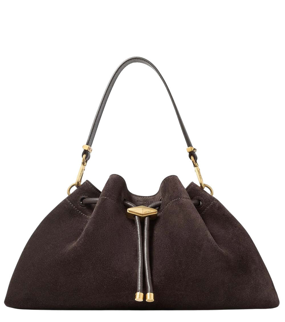Dark Brown Cinch Medium Shoulder Bag 1