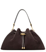 Dark Brown Cinch Medium Shoulder Bag 1