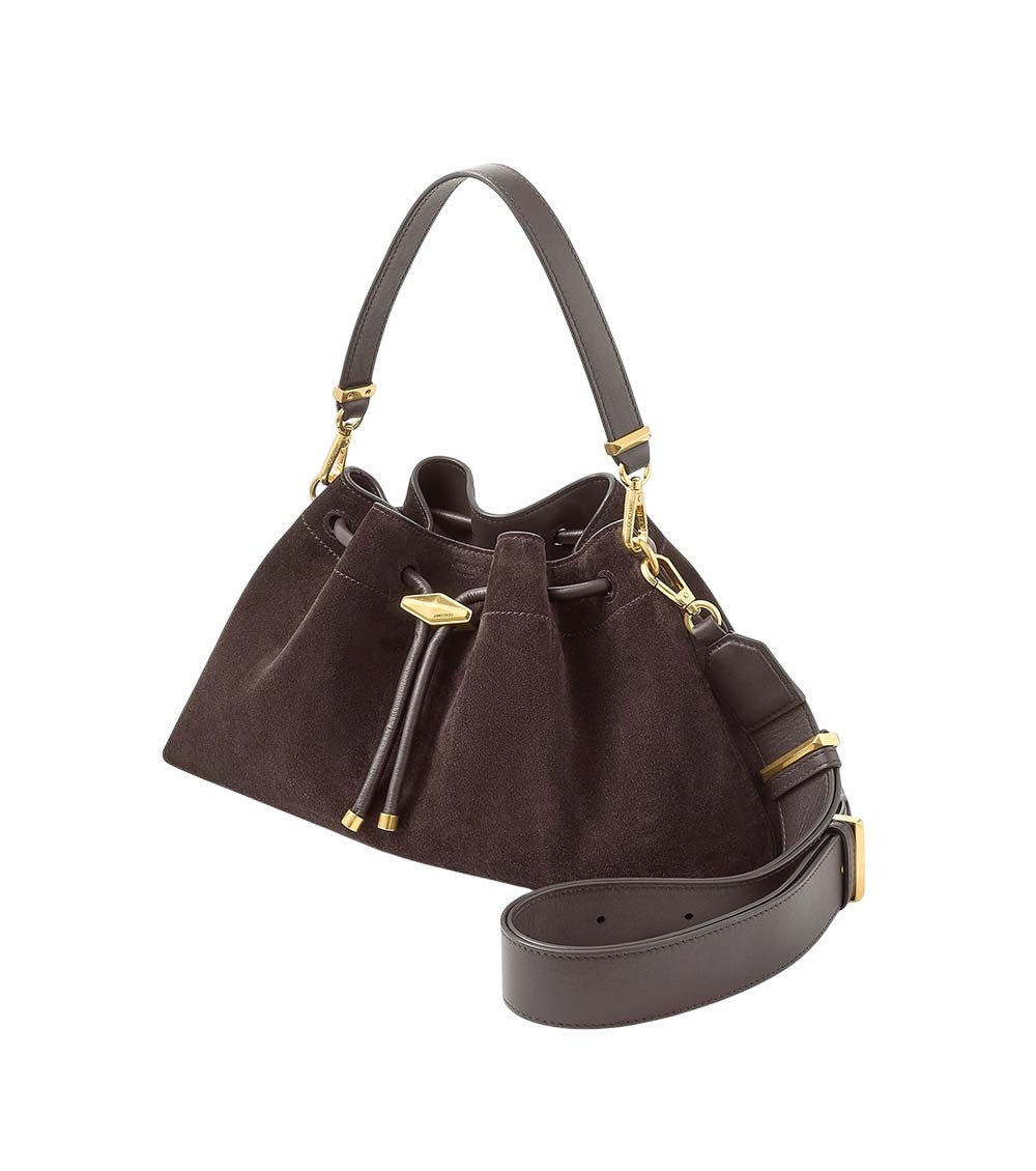 Dark Brown Cinch Medium Shoulder Bag 2