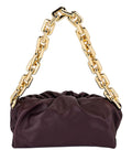 Maroon Solid Medium Shoulder Bag 1