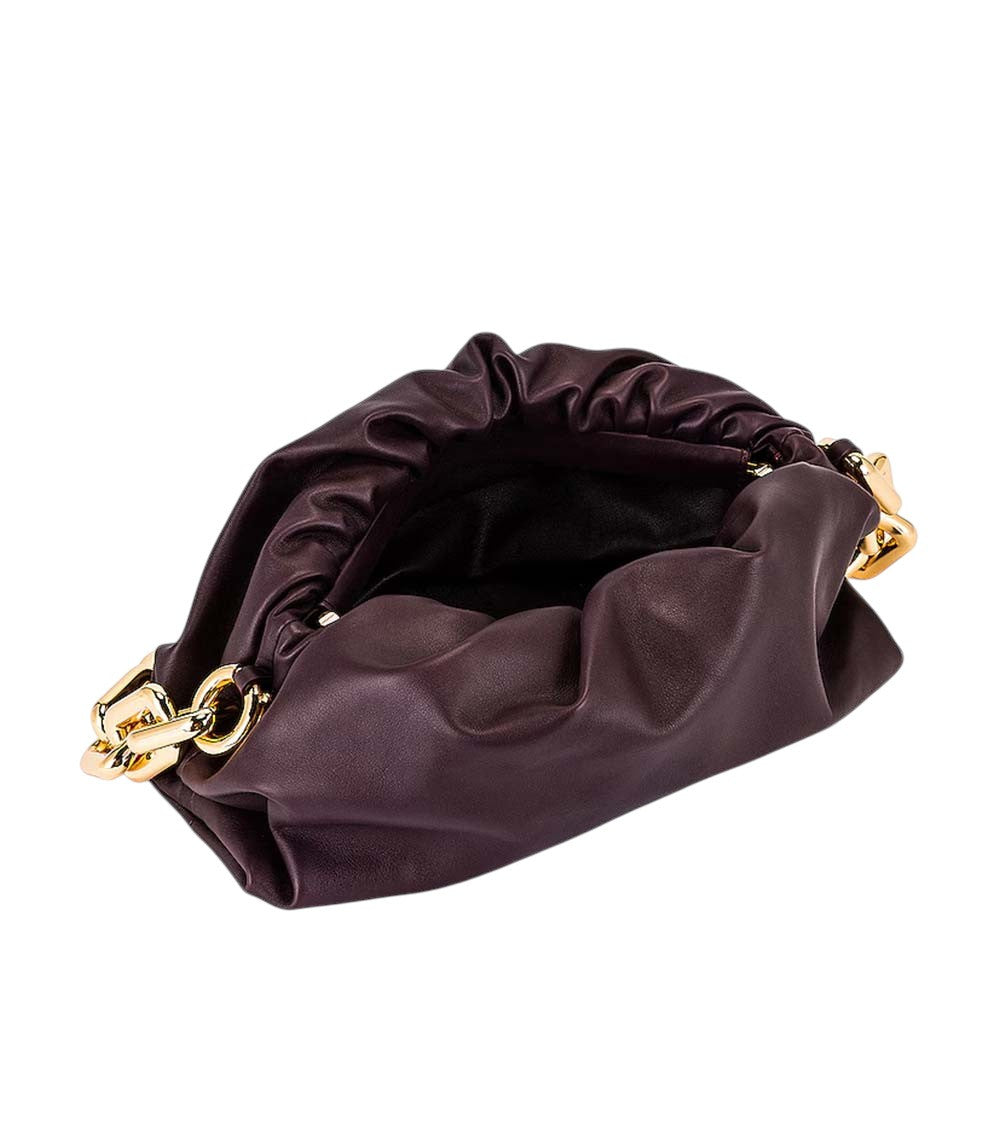 Maroon Solid Medium Shoulder Bag 4