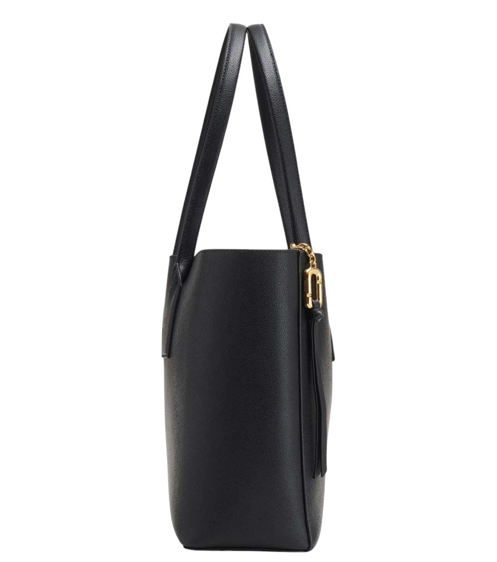 Black Pop J medium leather tote 4