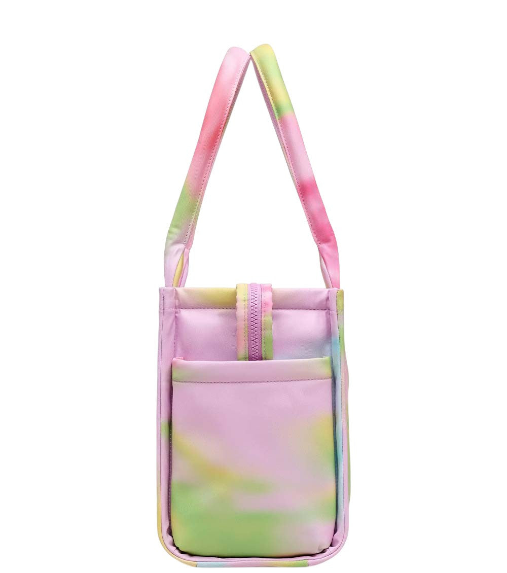 Light Pink Blurred Floral Medium Tote 3