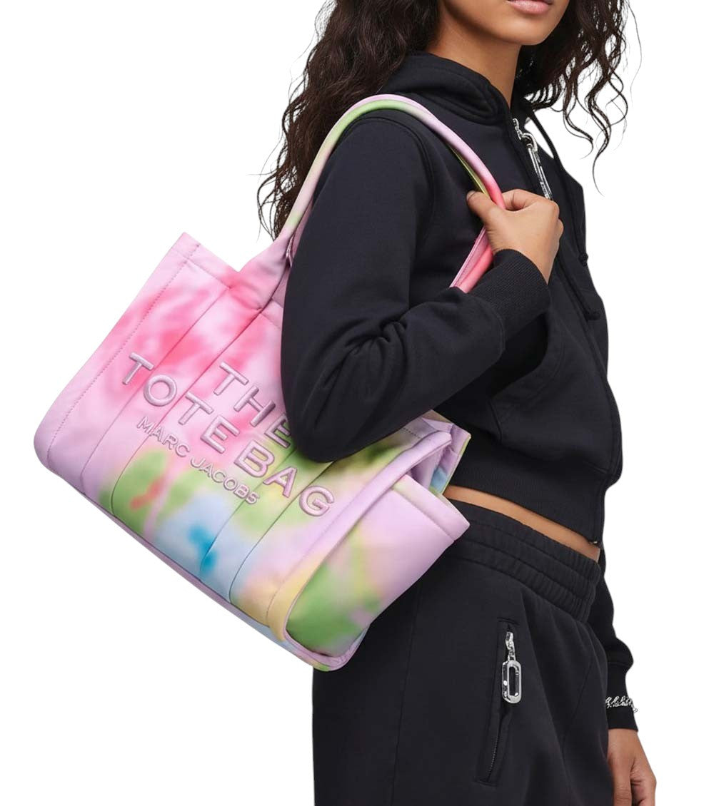 Light Pink Blurred Floral Medium Tote 5