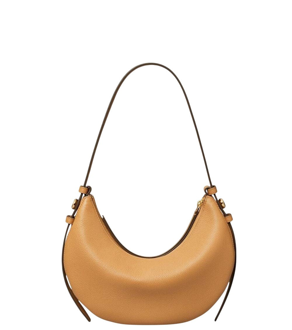 Brown Romy Half Moon Small Shoulder Bag 2