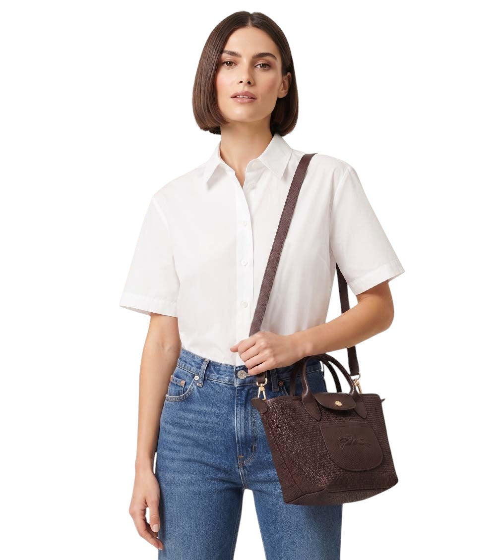 Brown Le Pliage XS Tote 5
