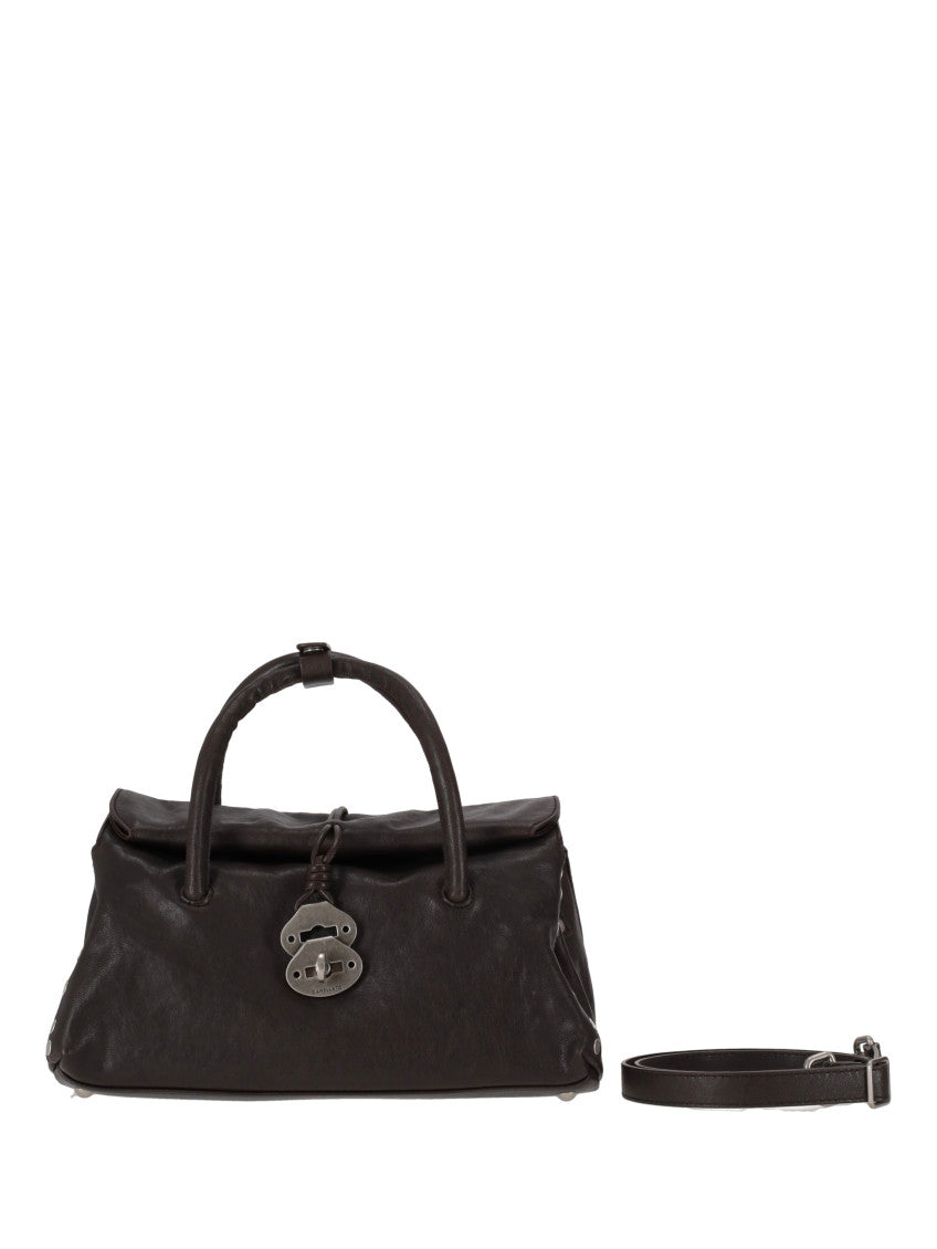 Dark Brown Dotta Satchel 1