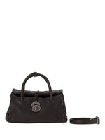 Dark Brown Dotta Satchel 1