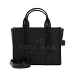 Black The Leather Top Zip Small Tote 1