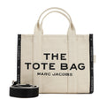 Beige The Jacquard Top Zip Medium Tote 1
