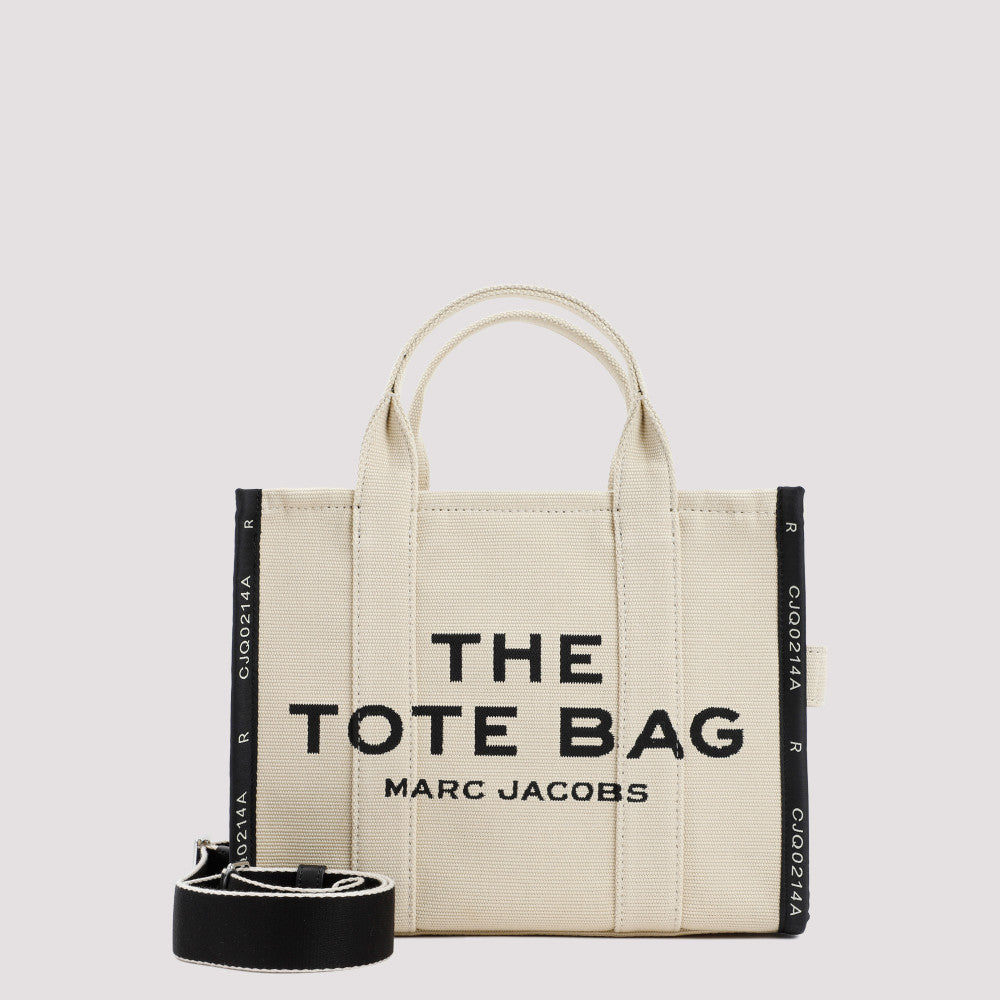 Beige The Jacquard Top Zip Medium Tote 2