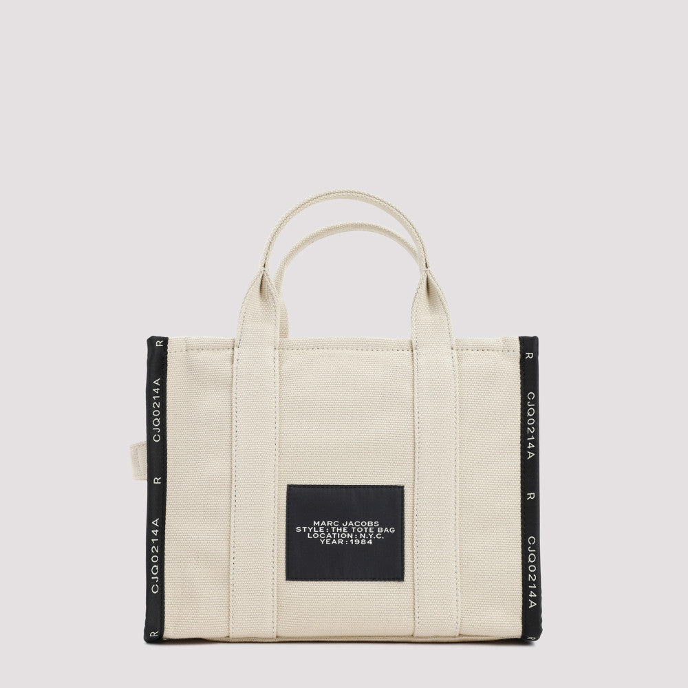 Beige The Jacquard Top Zip Medium Tote 4