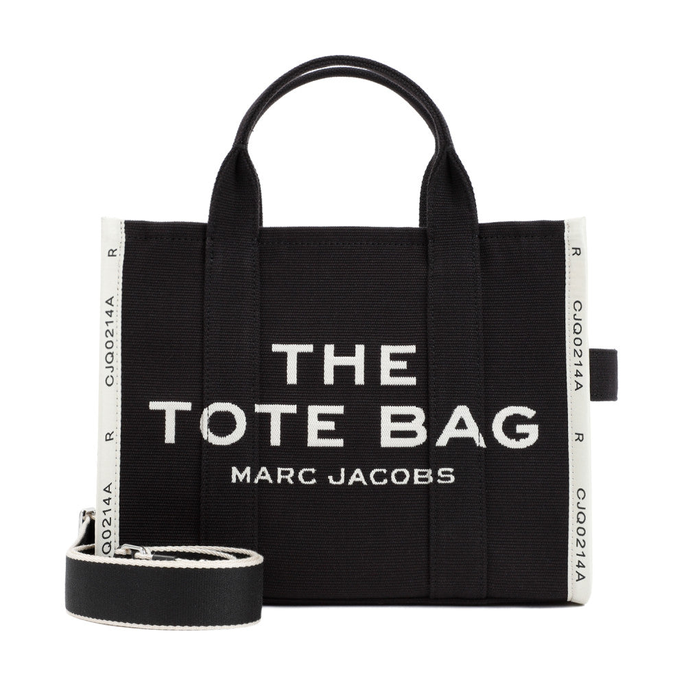 Black The Jacquard Top Zip Medium Tote 1