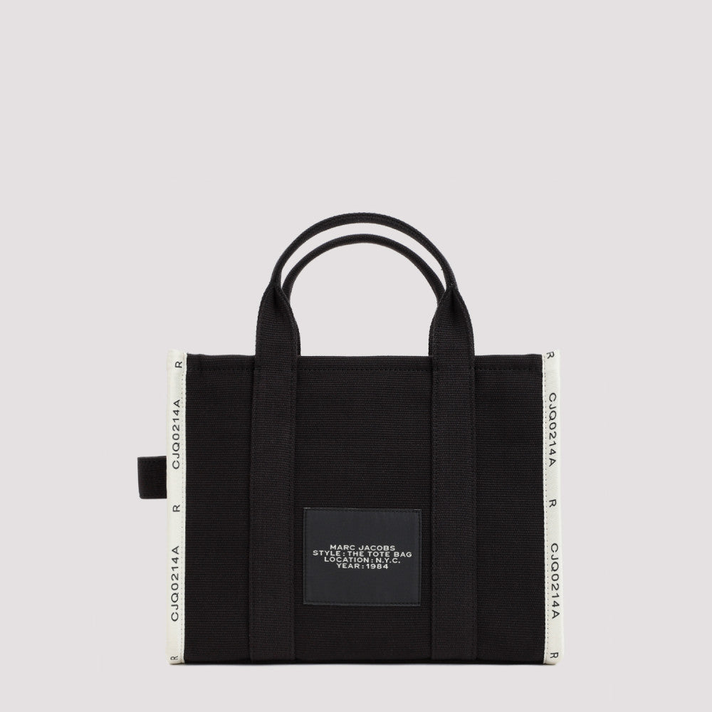 Black The Jacquard Top Zip Medium Tote 4