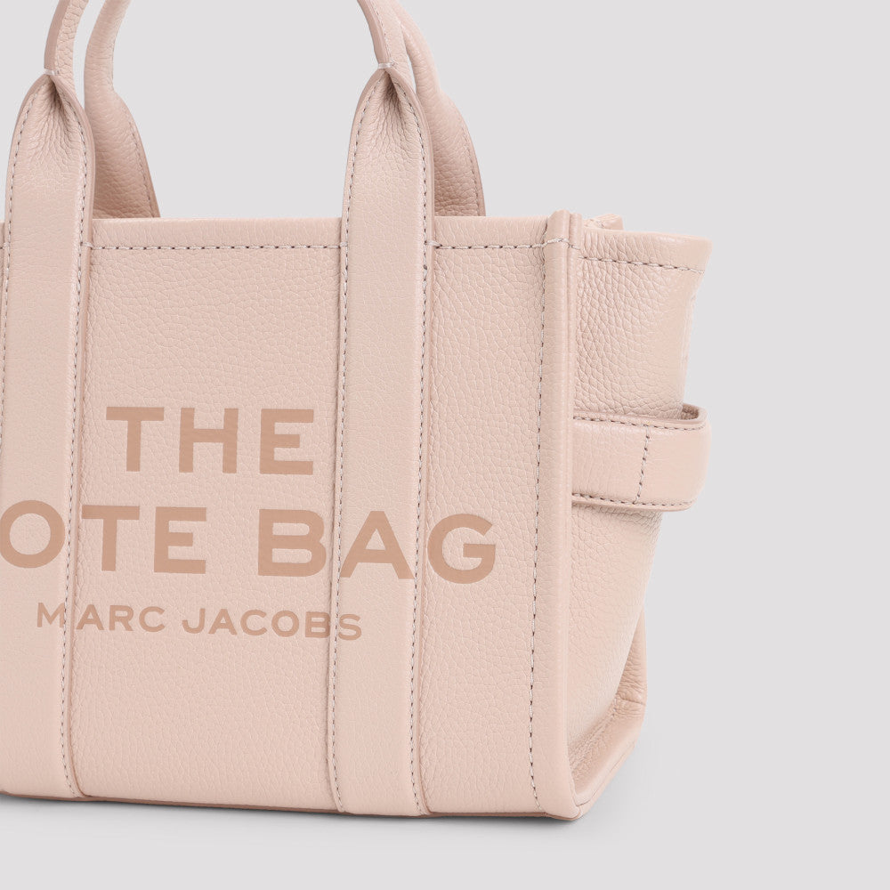 Pink The Leather Top Zip Small Tote 5