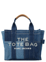 Denim Top Zip Small Tote 1