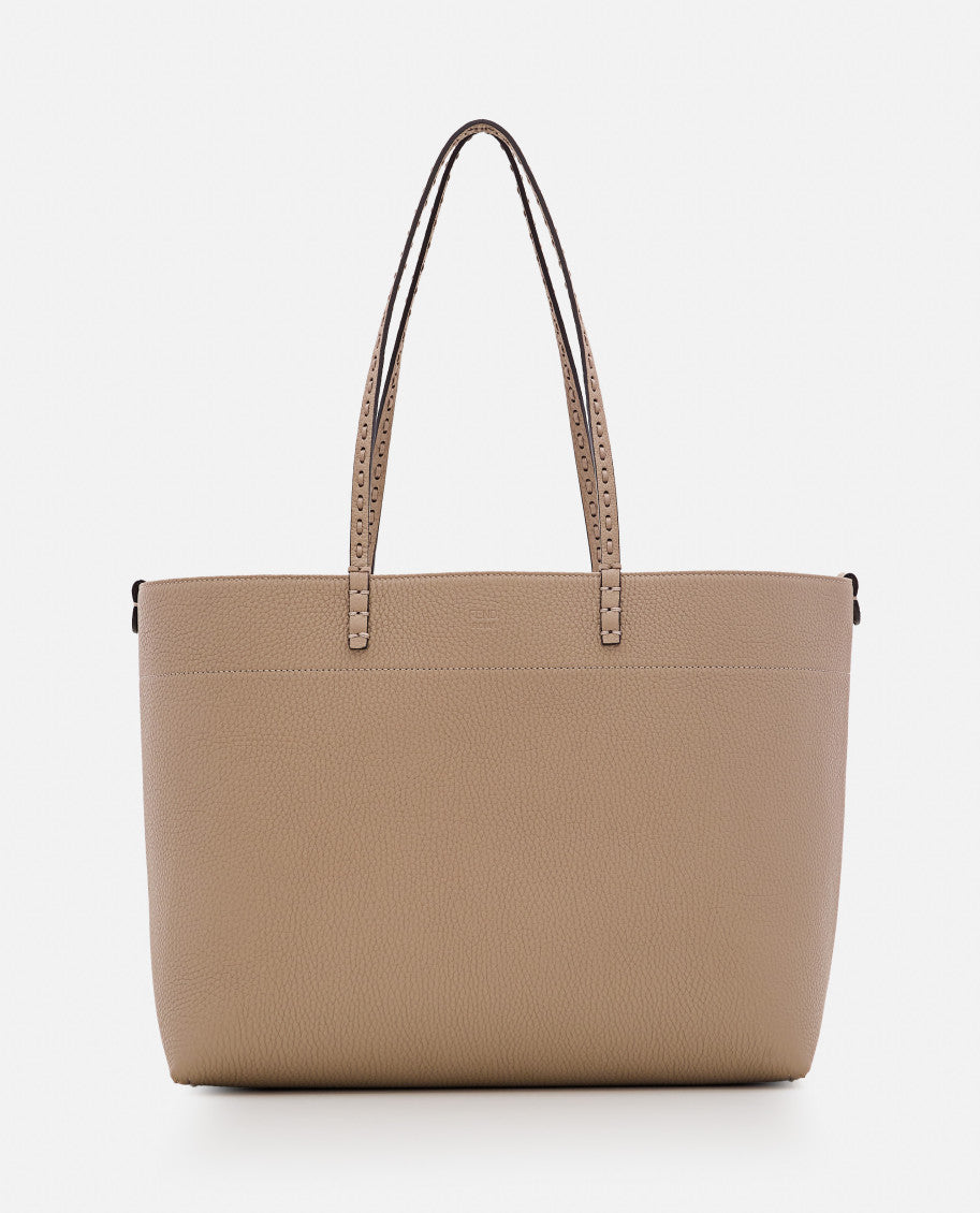 Grey medium Roll tote bag 1