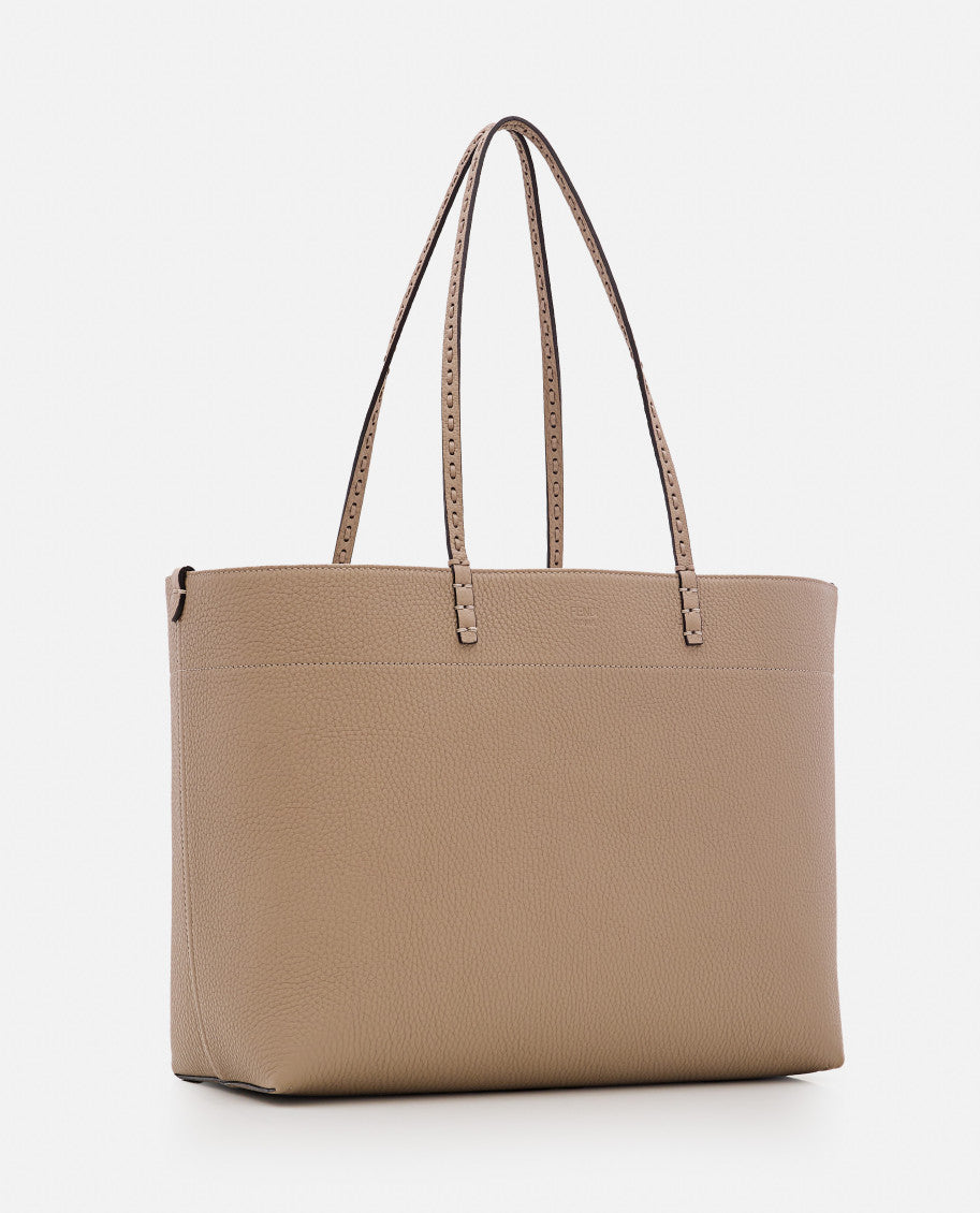 Grey medium Roll tote bag 2