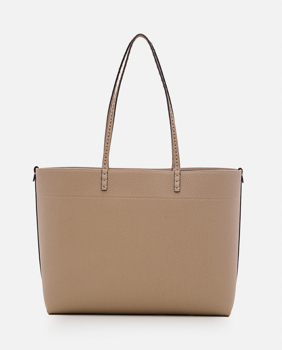 Grey medium Roll tote bag 4