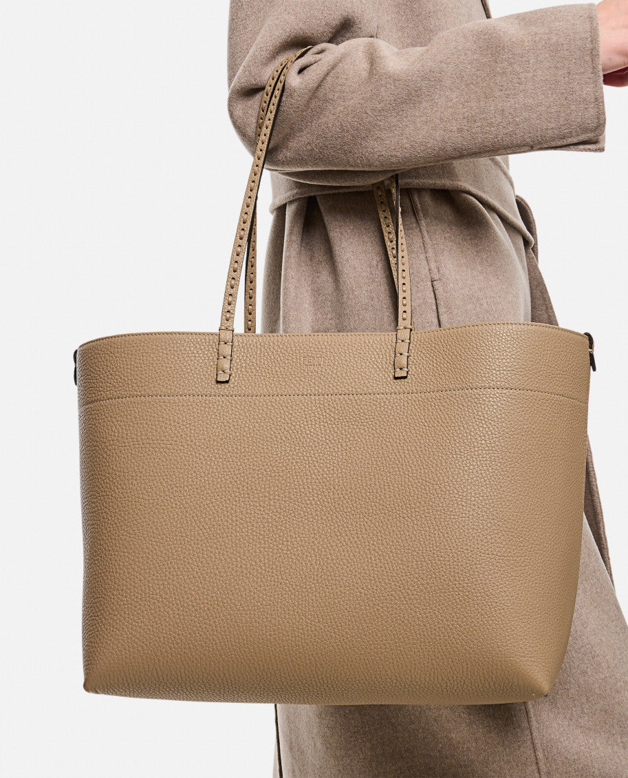 Grey medium Roll tote bag 5
