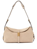 Beige Logo Medium Shoulder Bag 1