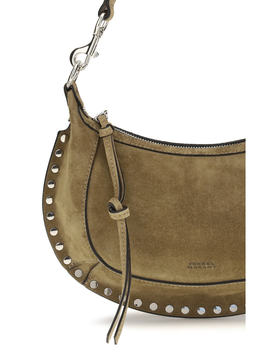 Beige Oskan Moon Medium Shoulder Bag 4