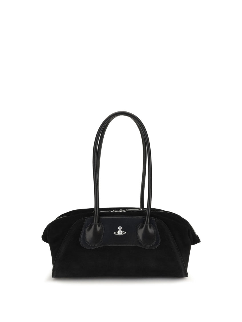 Black Orb Plaque Large Shoulder Bag 1