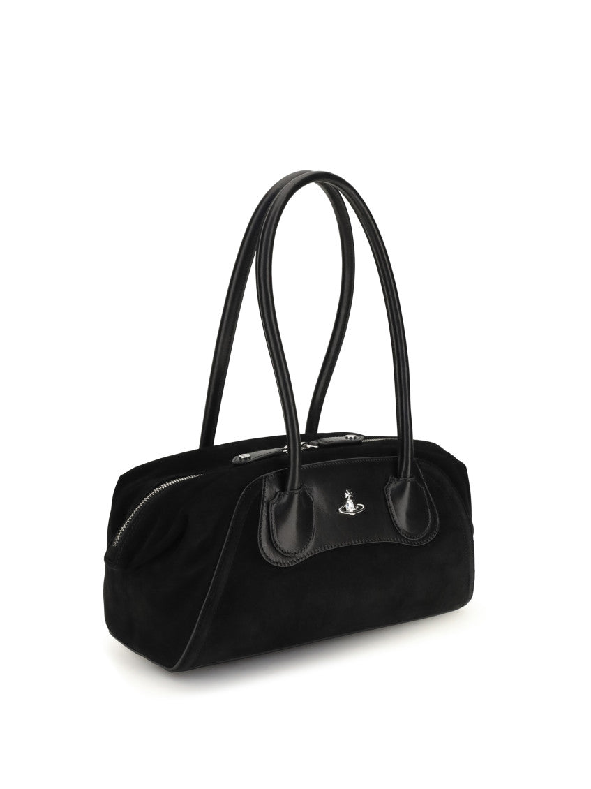 Black Orb Plaque Large Shoulder Bag 2