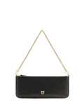 Black Horizontal Flat Medium Shoulder Bag 1