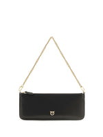 Black Horizontal Flat Medium Shoulder Bag 1