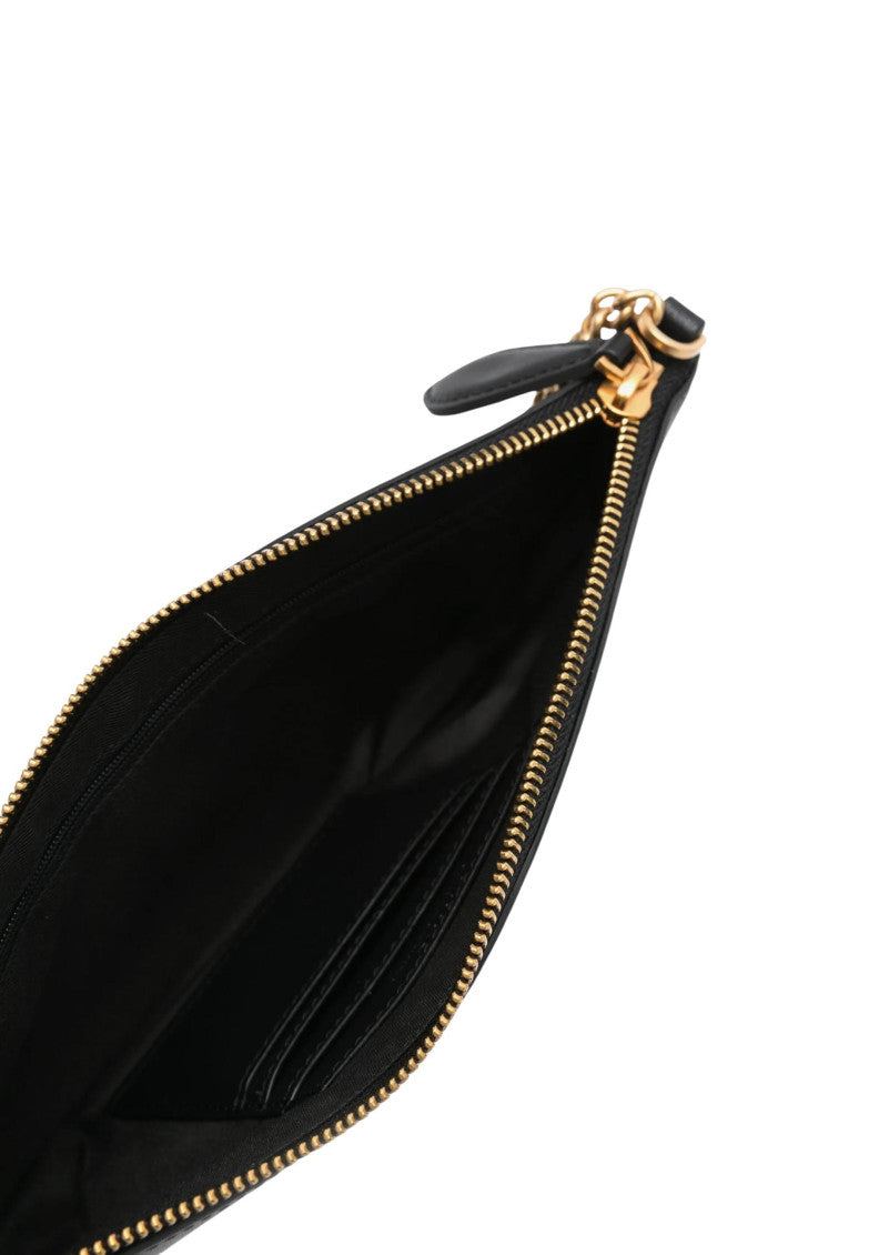 Black Horizontal Flat Medium Shoulder Bag 5