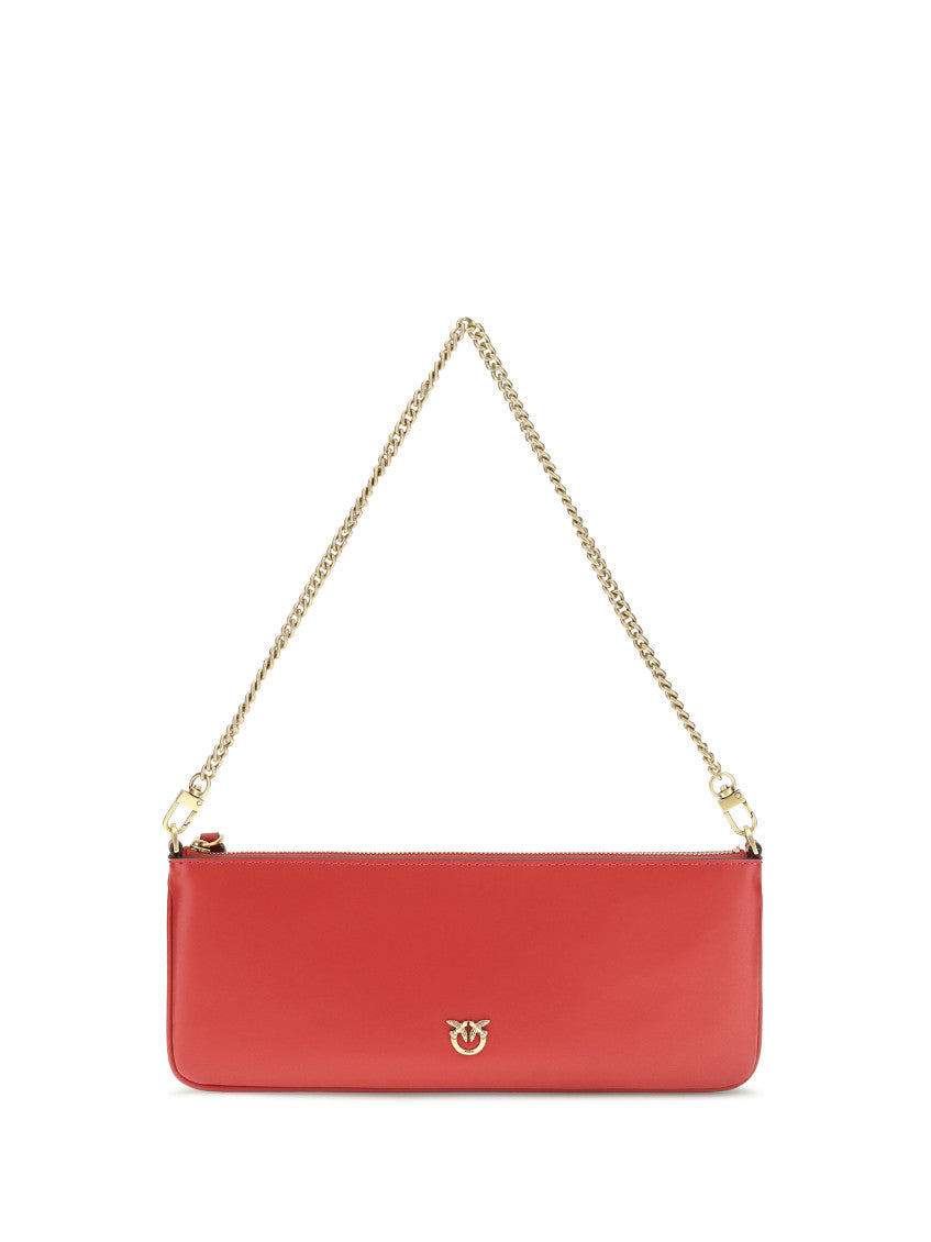 Red Horizontal Flat Medium Shoulder Bag 1