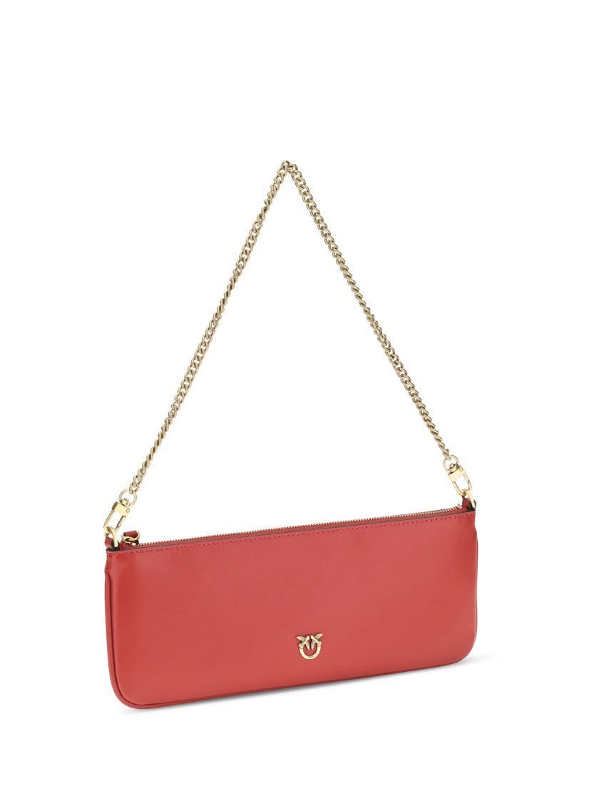 Red Horizontal Flat Medium Shoulder Bag 2