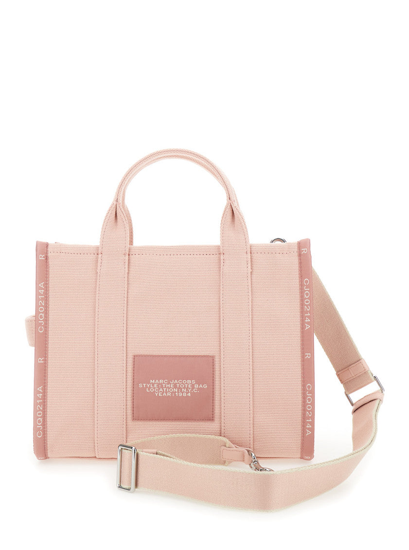 Pink The Jacquard Top Zip Medium Tote 2