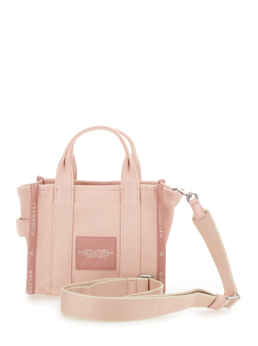 Light Pink Jacquard Small Tote Bag 2