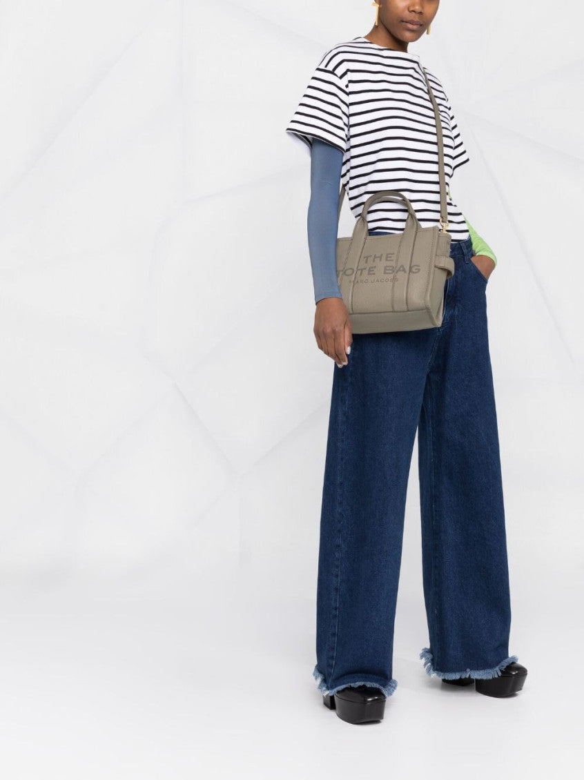 Grey The Leather Small Tote bag 2