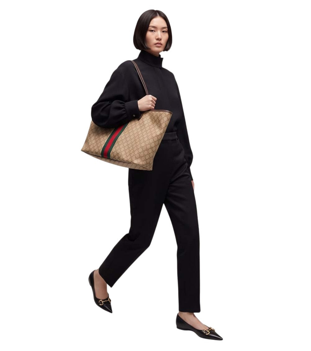 Beige Tribeca Large Tote 4