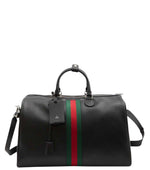 Black Web Trademark Medium Duffle Bag 1