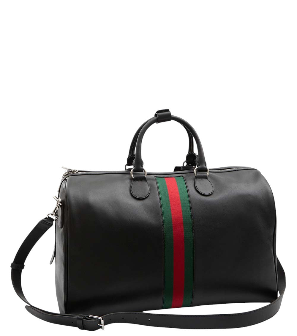 Black Web Trademark Medium Duffle Bag 2