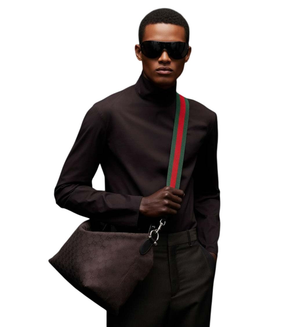 Dark Brown Brera medium crossbody bag 5