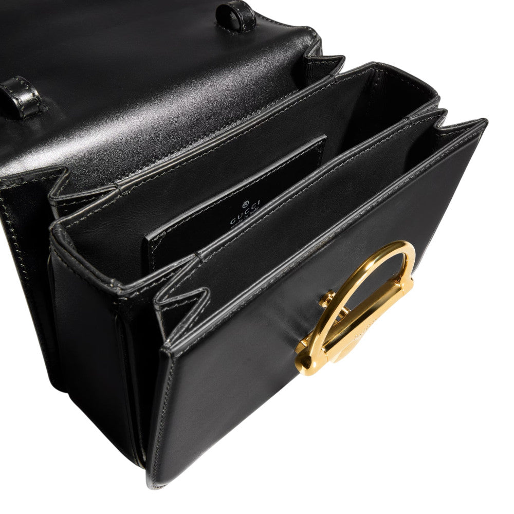 Black Siena Small Satchel 4